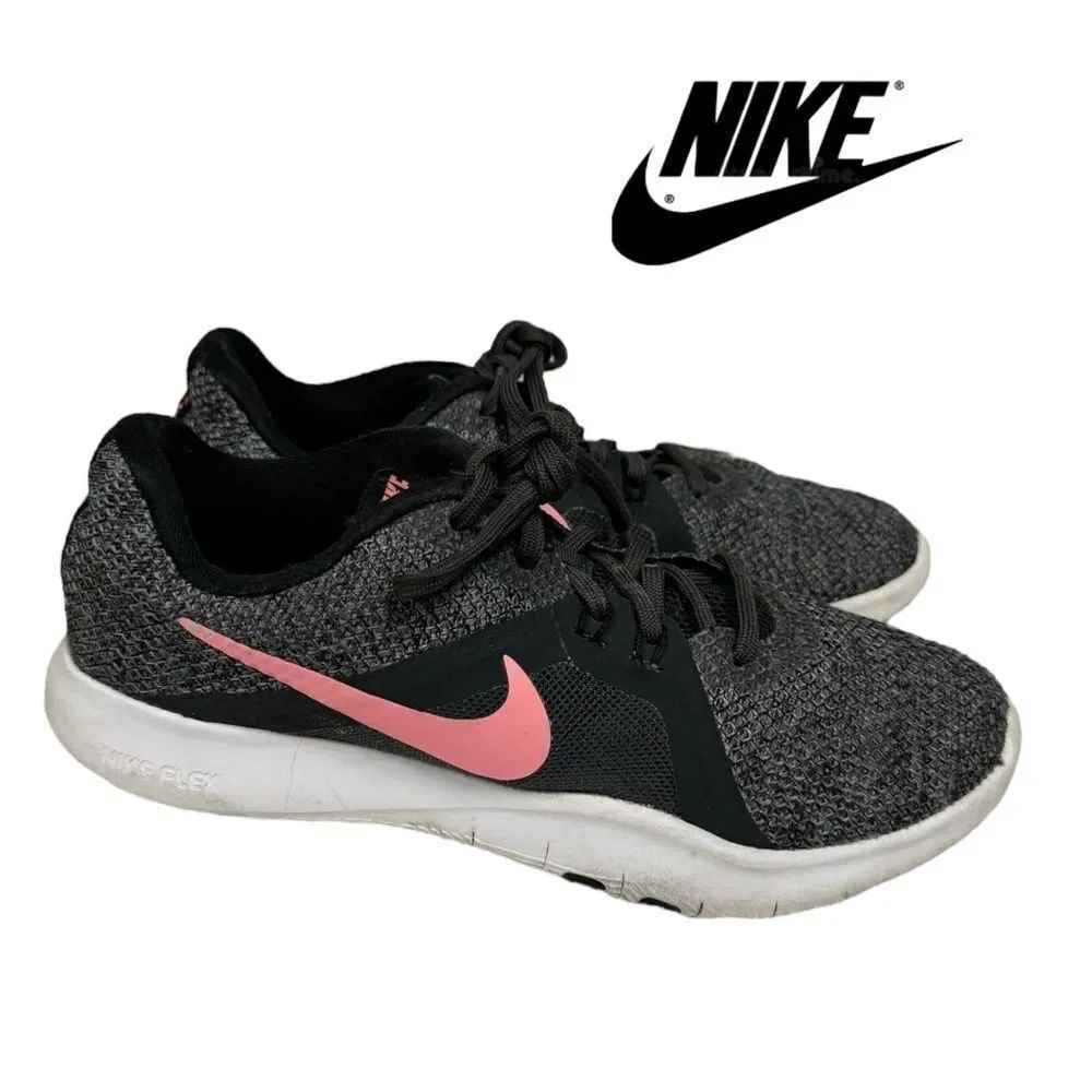Nike Women's Flex Trainer 8 Black Sunset Pulse 924339-006 Sneakers 6.5